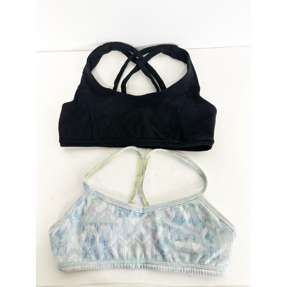 Ivivva by Lululemon Girls Sz 12 Sports Bra Bundle of 2 Multicolored Racerback